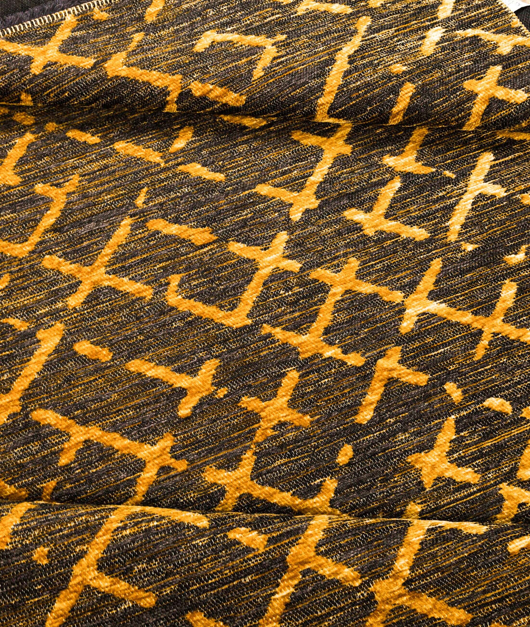 Zen Black Yellow Carpet B3123A
